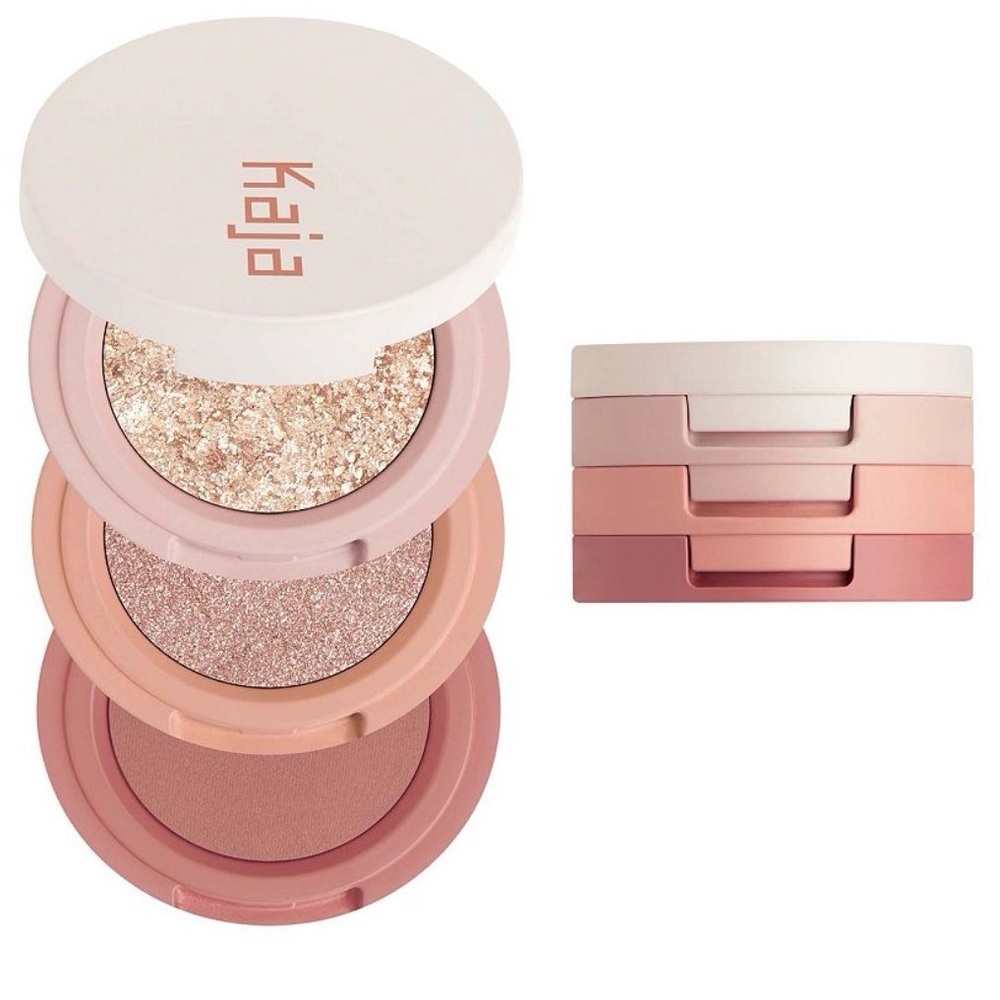 Kaja Beauty Bento Collection - Bouncy Eyeshadow Trio | 16 Peach Madeline